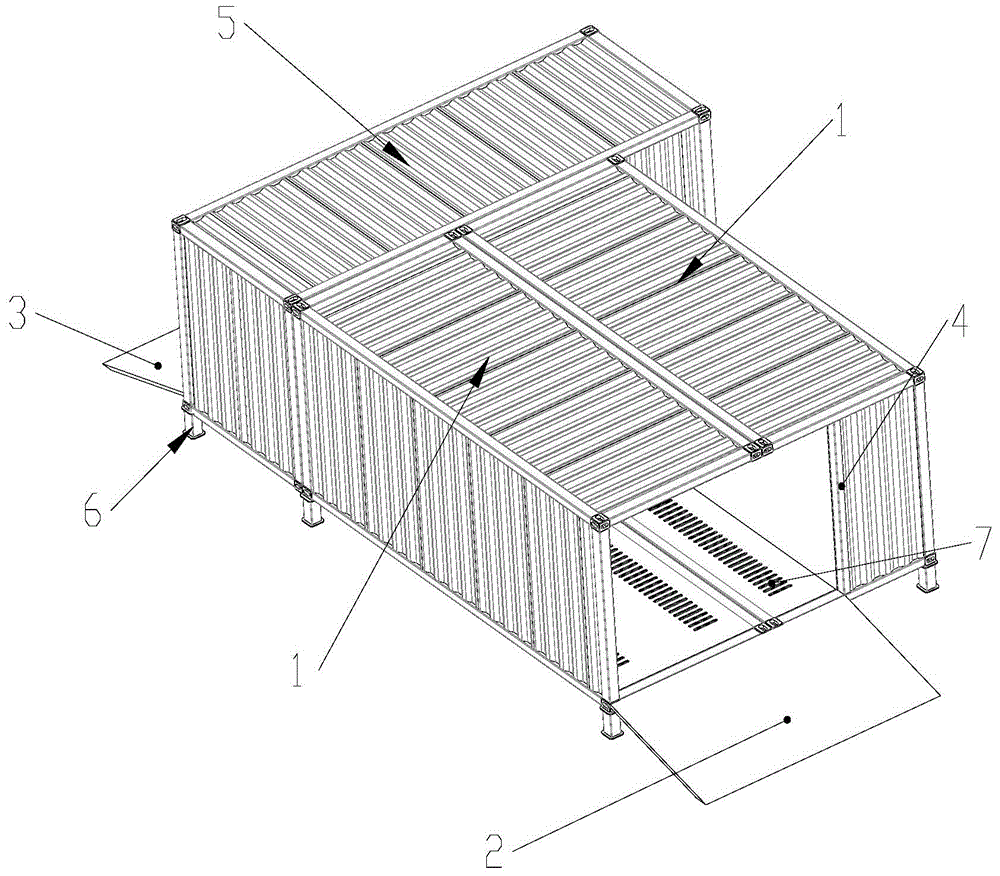 Multifunctional portable garage of single-station structure