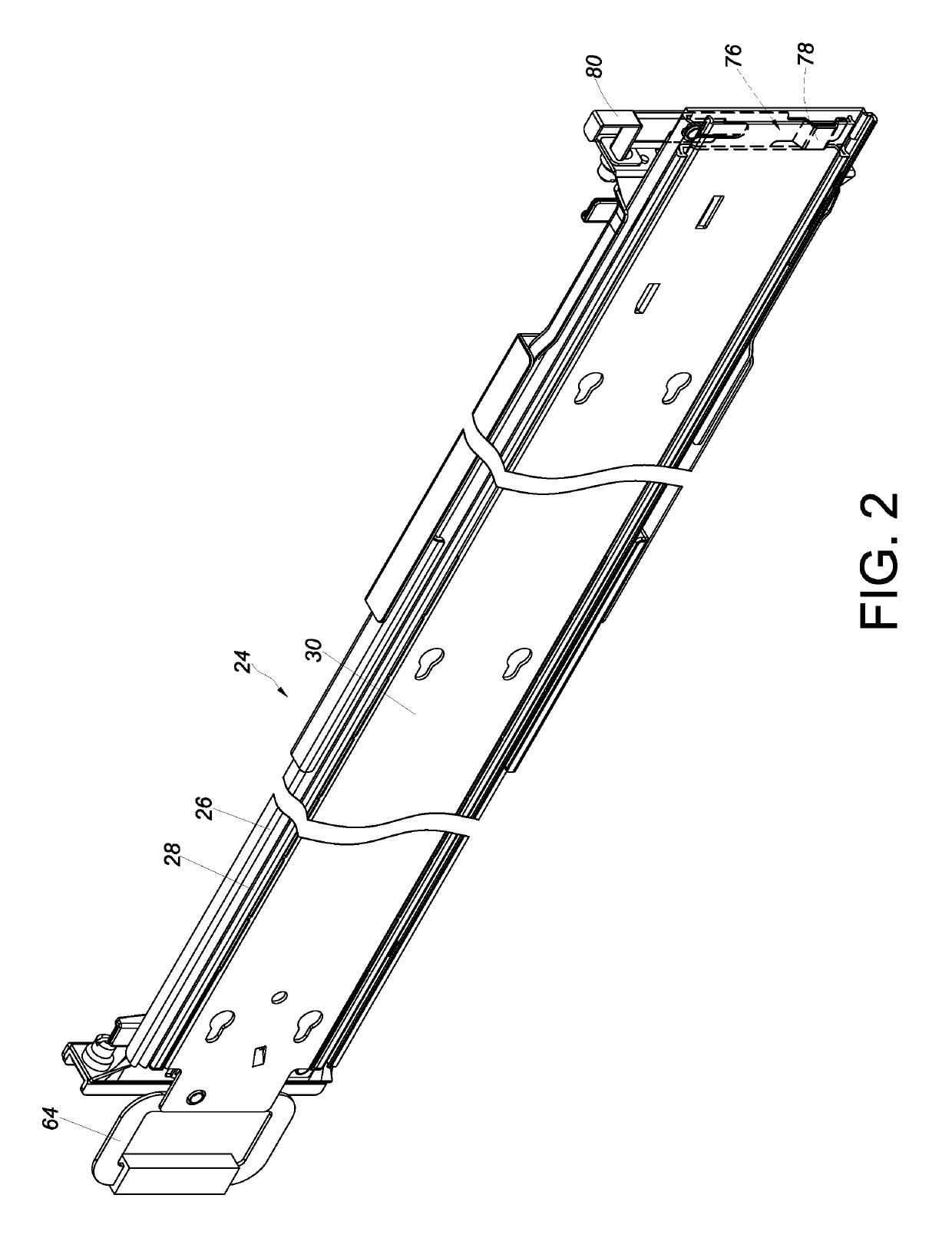 Slide rail assembly and rack system