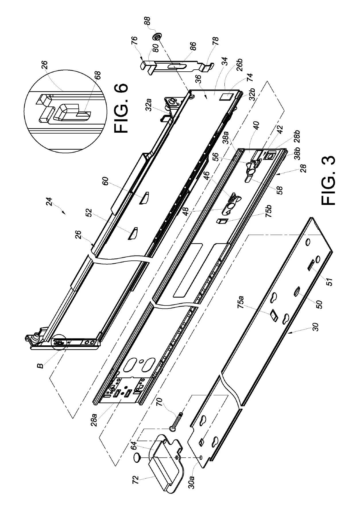 Slide rail assembly and rack system