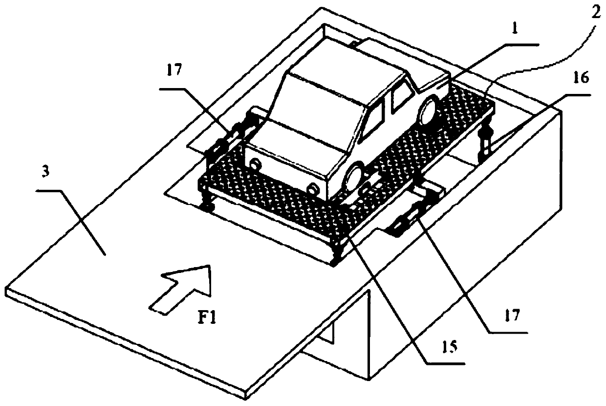 Vehicle test bench with universality and vehicle headlamp test system