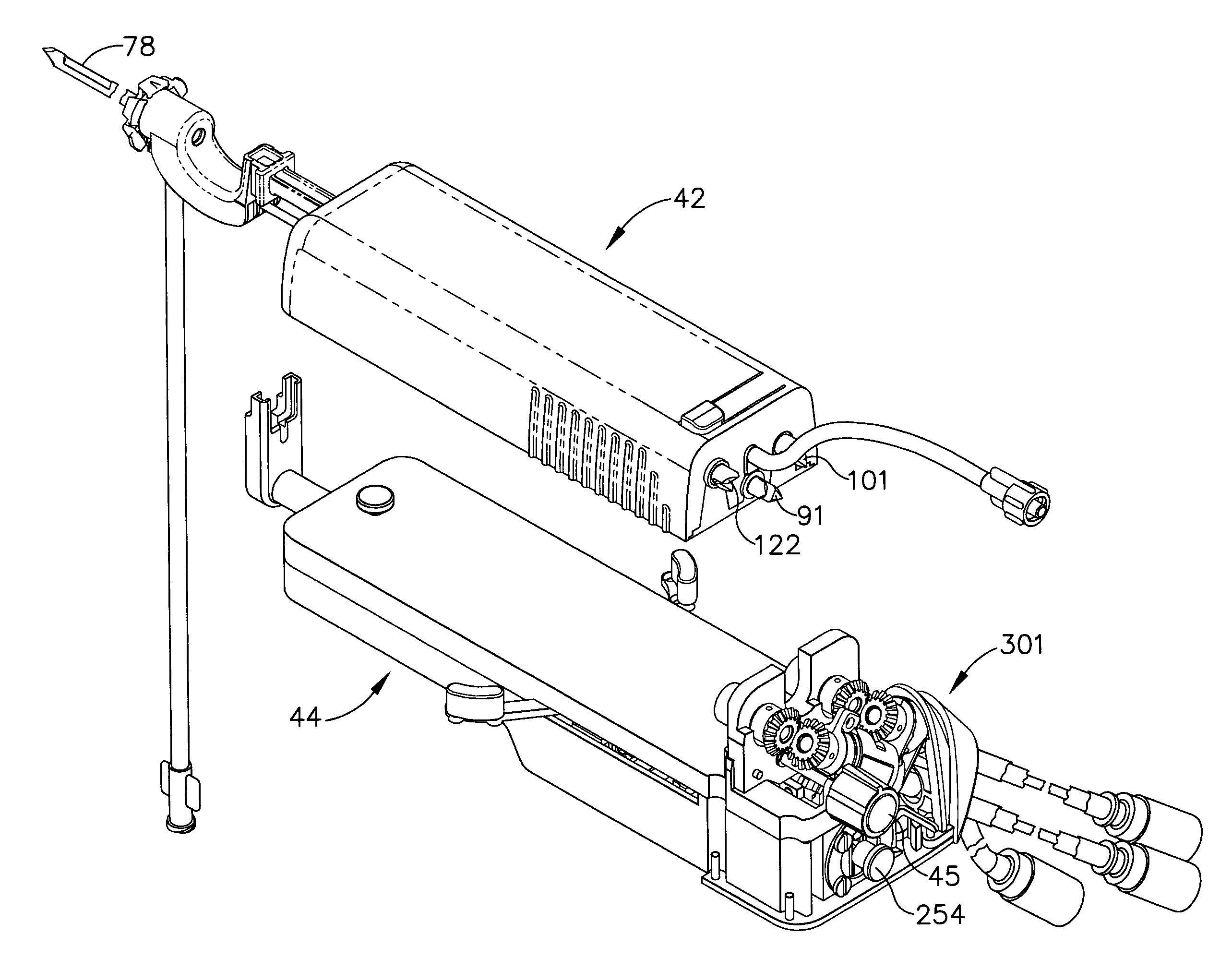 Remote thumbwheel for a surgical biopsy device