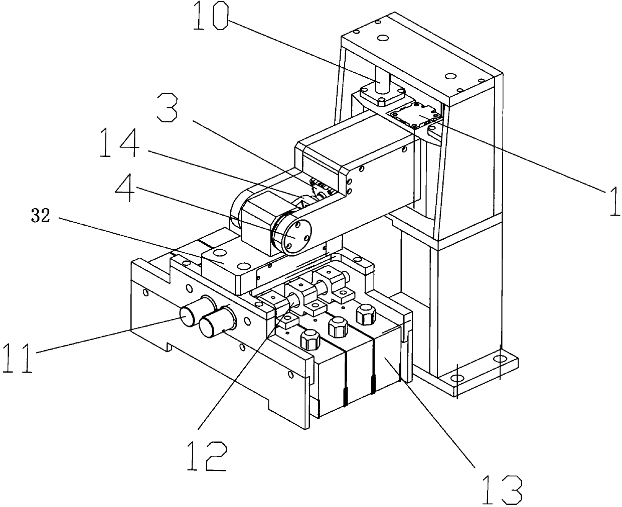 Heat radiation type welding method and device applied to solar battery pieces