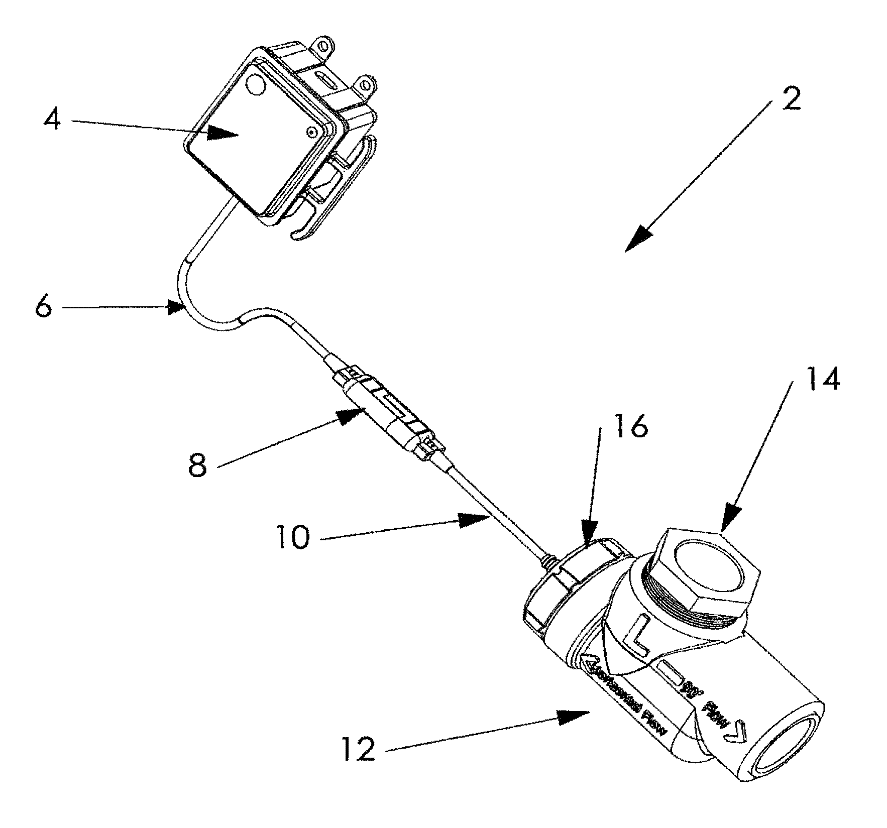 Water detection assembly for primary drain lines