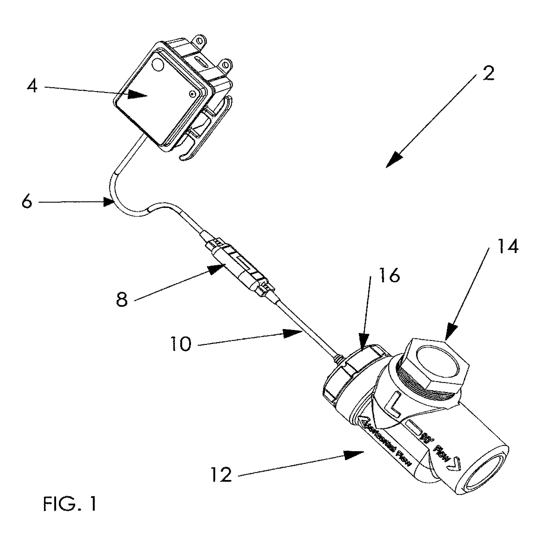 Water detection assembly for primary drain lines