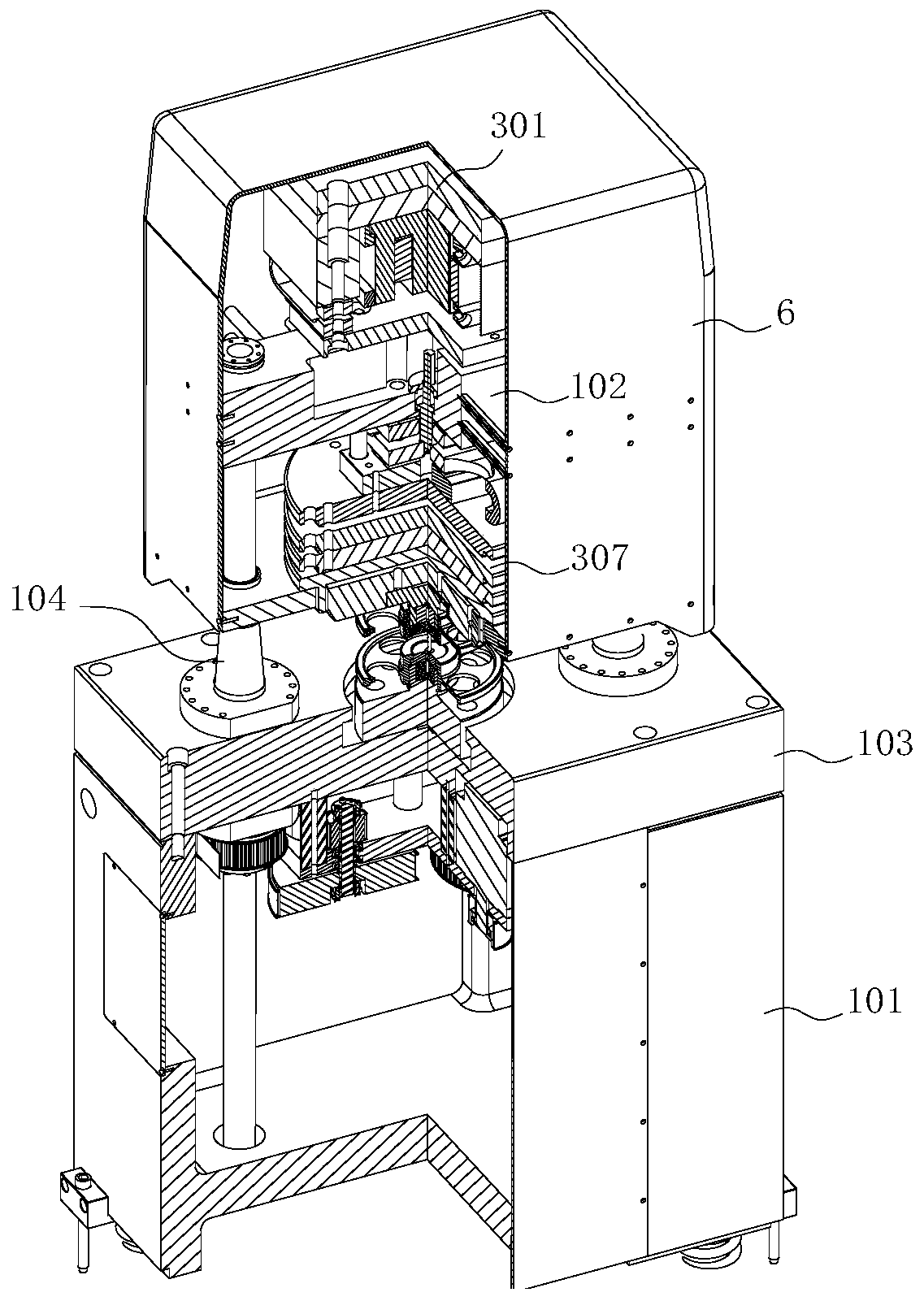 High-frequency composite electronic universal testing machine