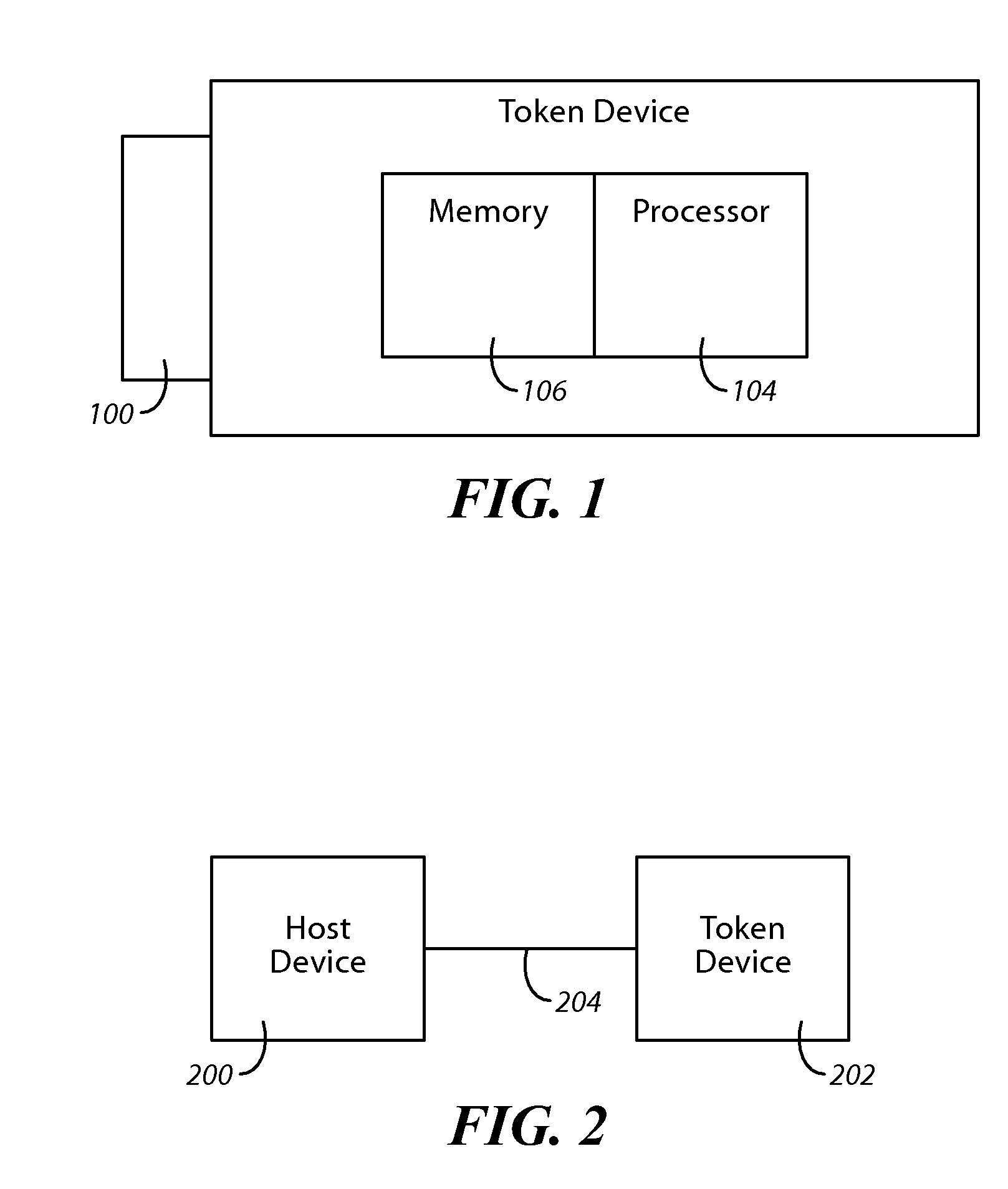 Token device providing a secure work environment and utilizing a virtual interface