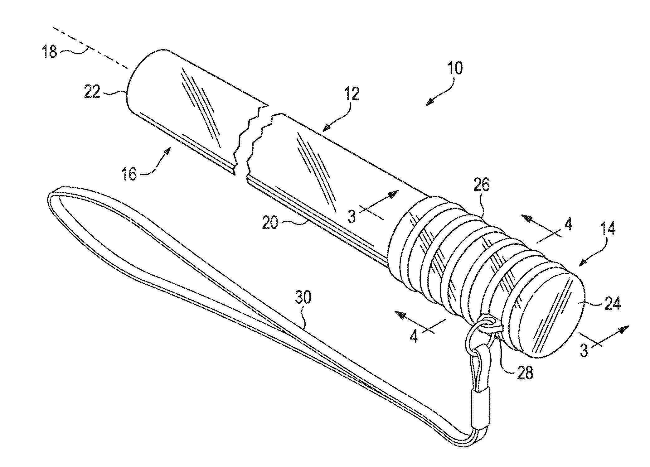 Electronic glow stick device with alternating flasher