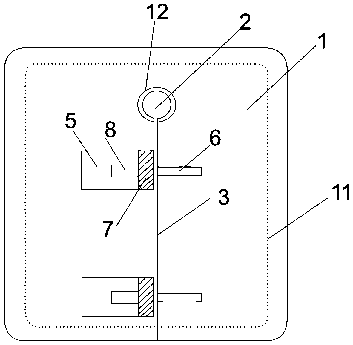 Anti-pressure fixing device for drainage tube