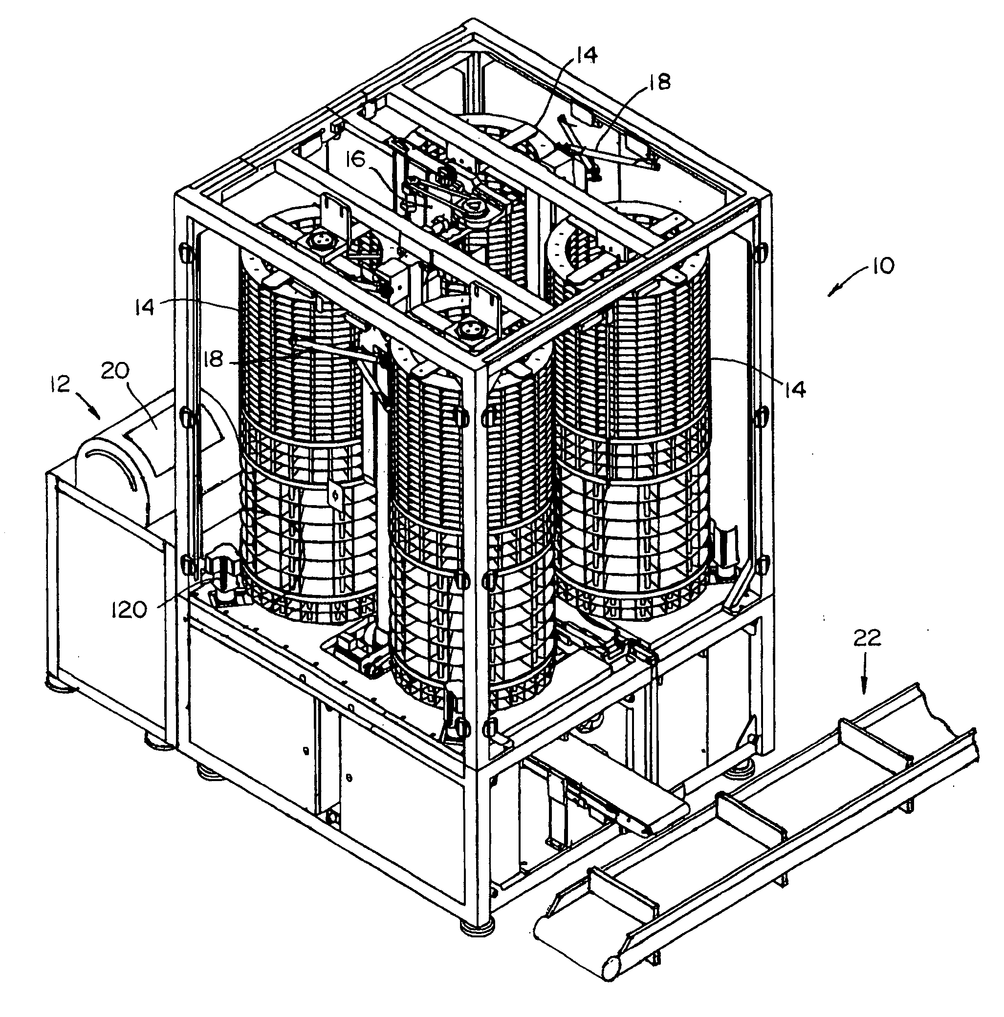 Automatic apparatus for storing and dispensing packaged medication and other small elements