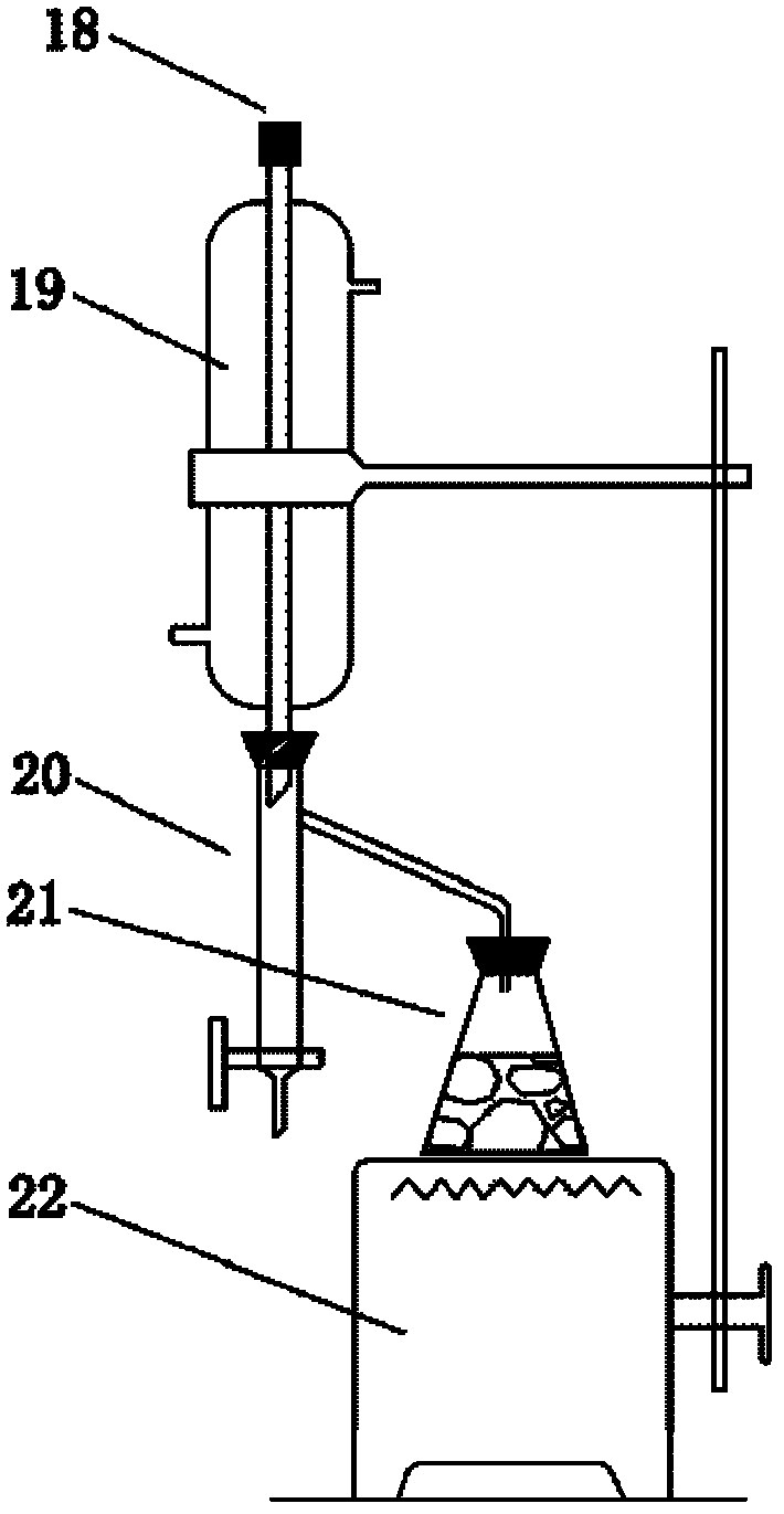 Measurement method for oil-water ash content in gas