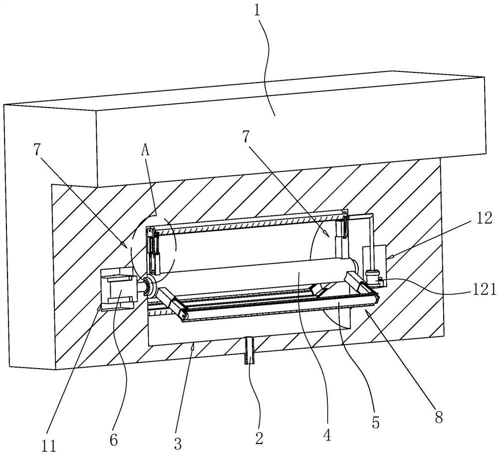 Fabricated building externally-hung wallboard drainage structure