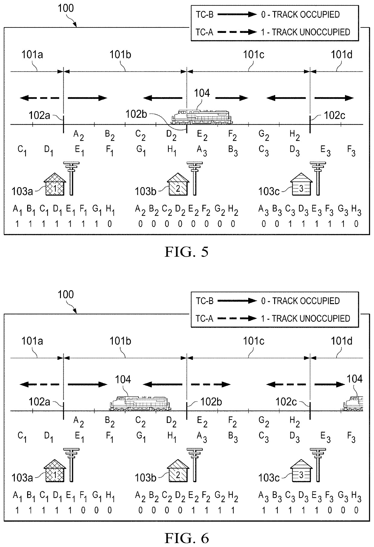 Railroad virtual track block system