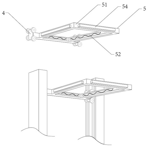 Automatic cleaning device for equipment cabinet of big-data machine room