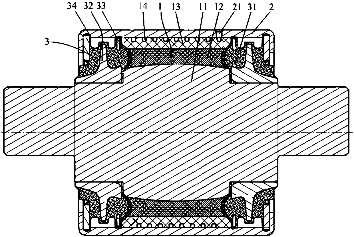 Liquid injection method for hydraulic bushing for rail transit