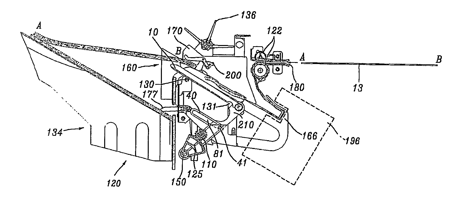 Finishing apparatus in copying machine