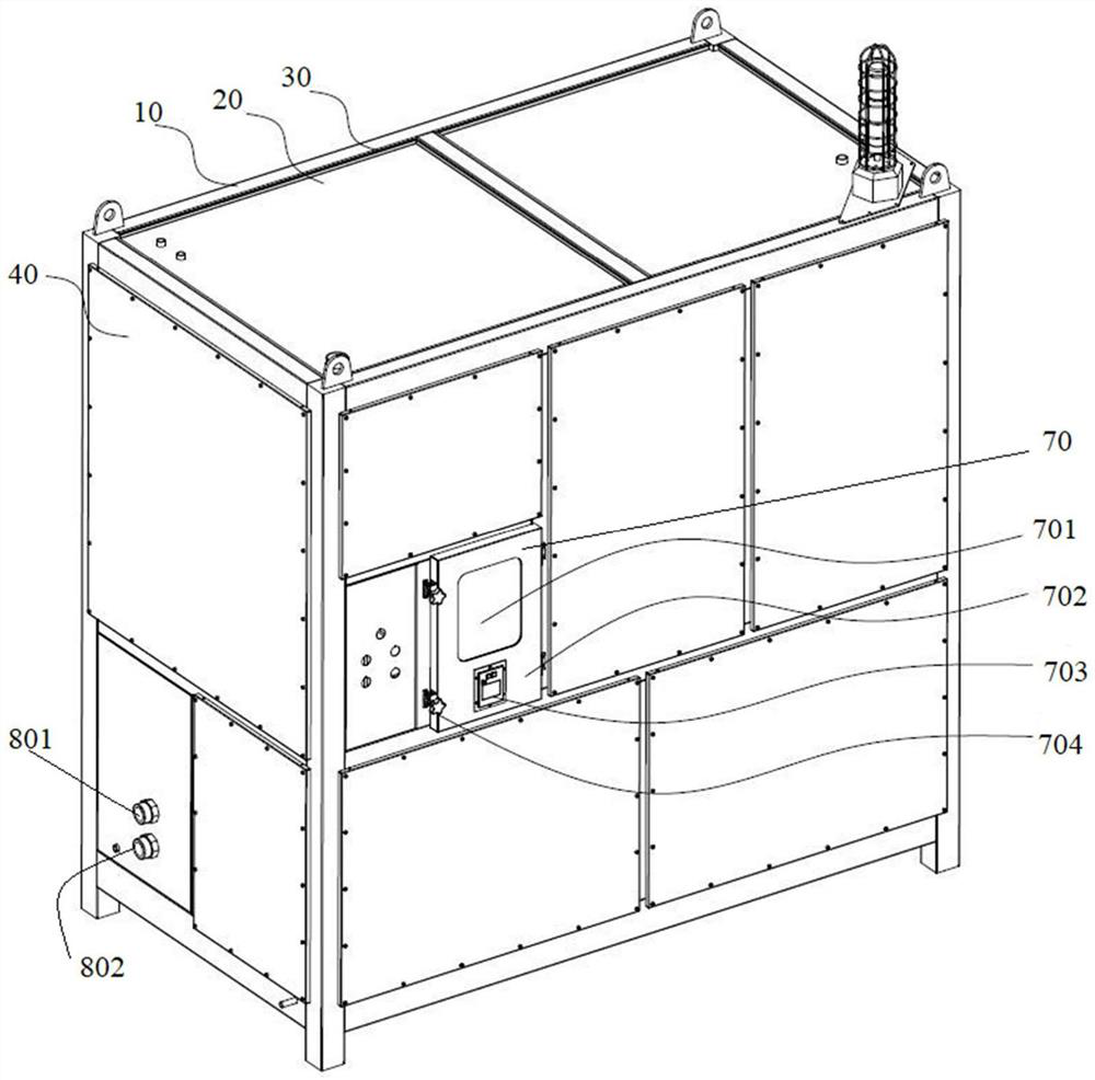 Positive pressure explosion-proof box body and positive pressure explosion-proof unit