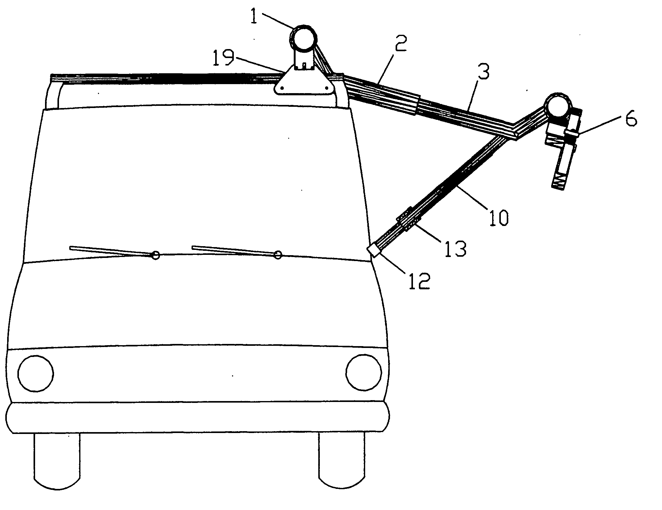 Portable retractable adjustable cargo rack assembly