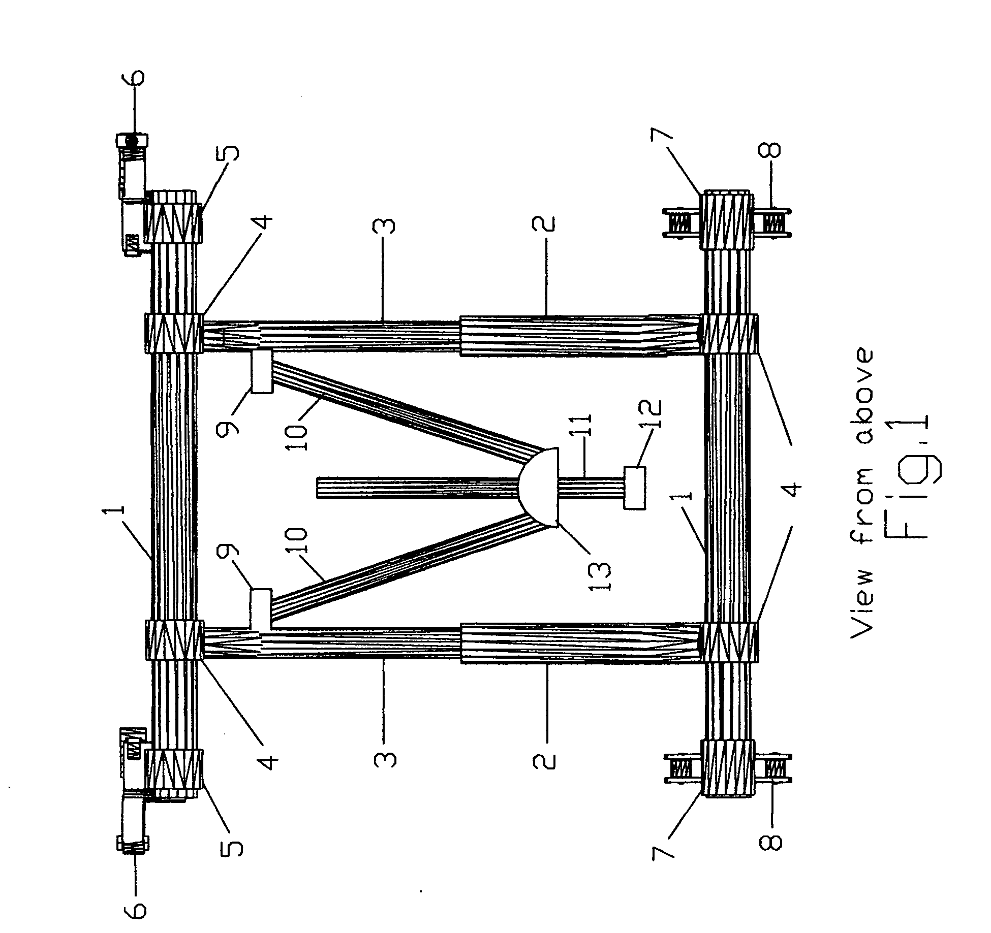 Portable retractable adjustable cargo rack assembly