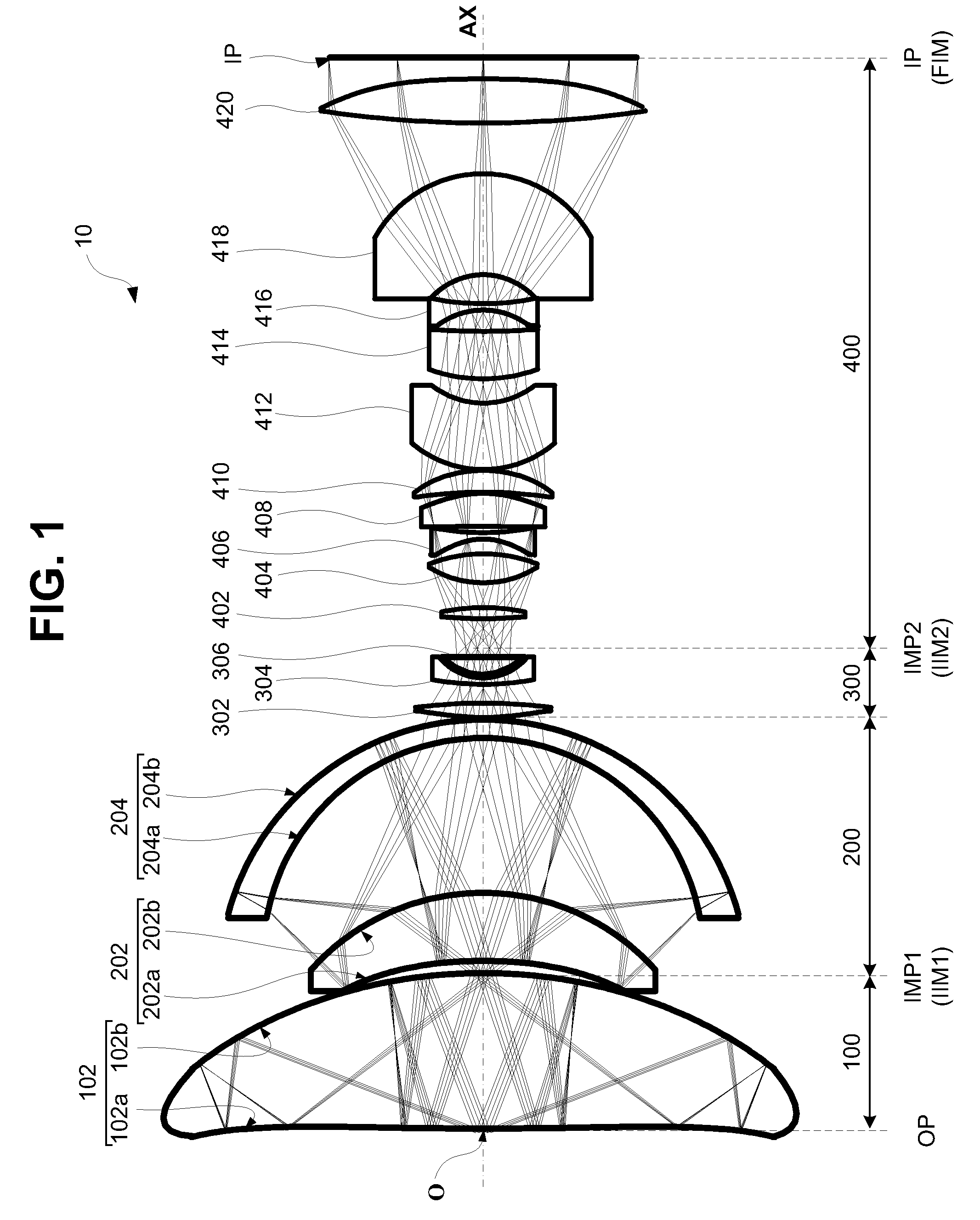 Catadioptric optical system with multi-reflection element for high numerical aperture imaging