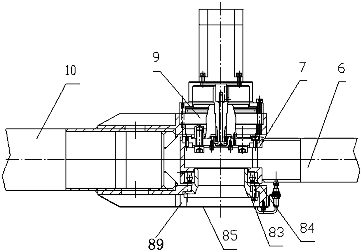 Four-axle planar robot for high-speed grooving machine