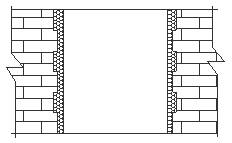 Building method for controlling temperature cracks of masonry