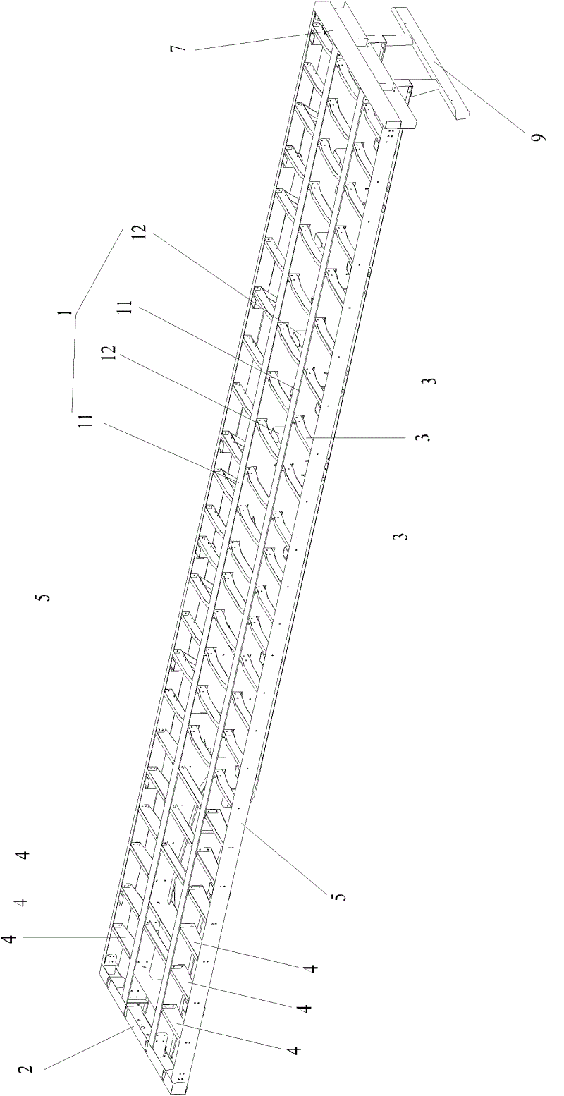 Detachable flat car