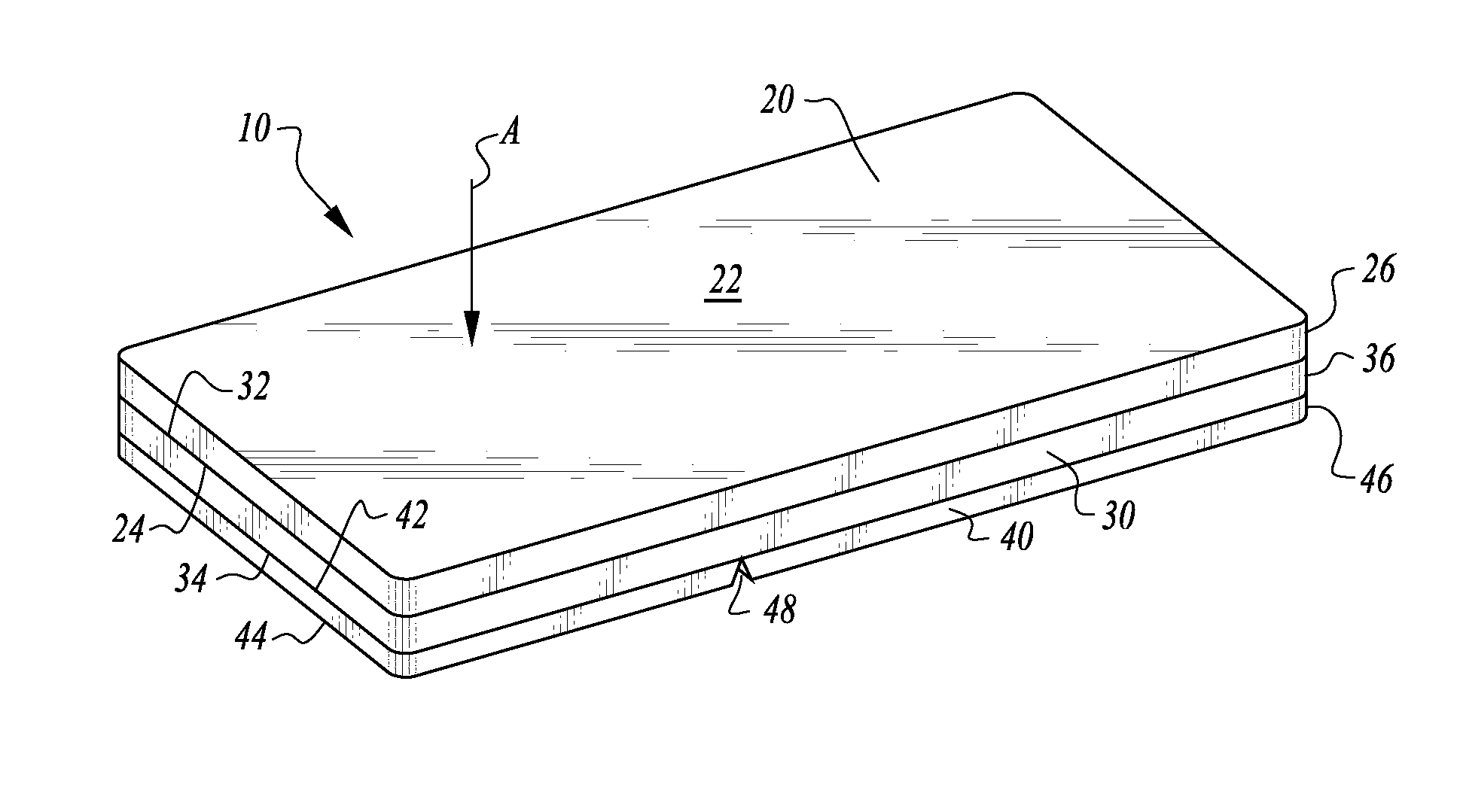 Low peak pressure body support