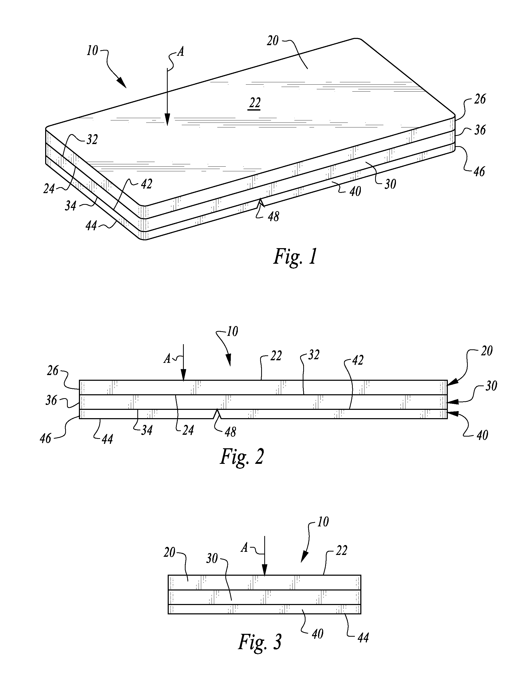 Low peak pressure body support