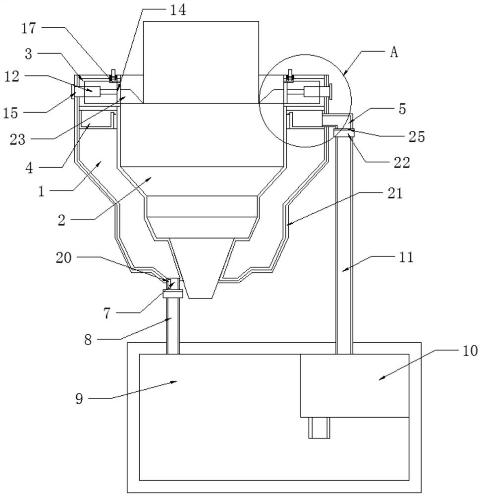 High-efficiency cooling device for laser cladding remanufacturing