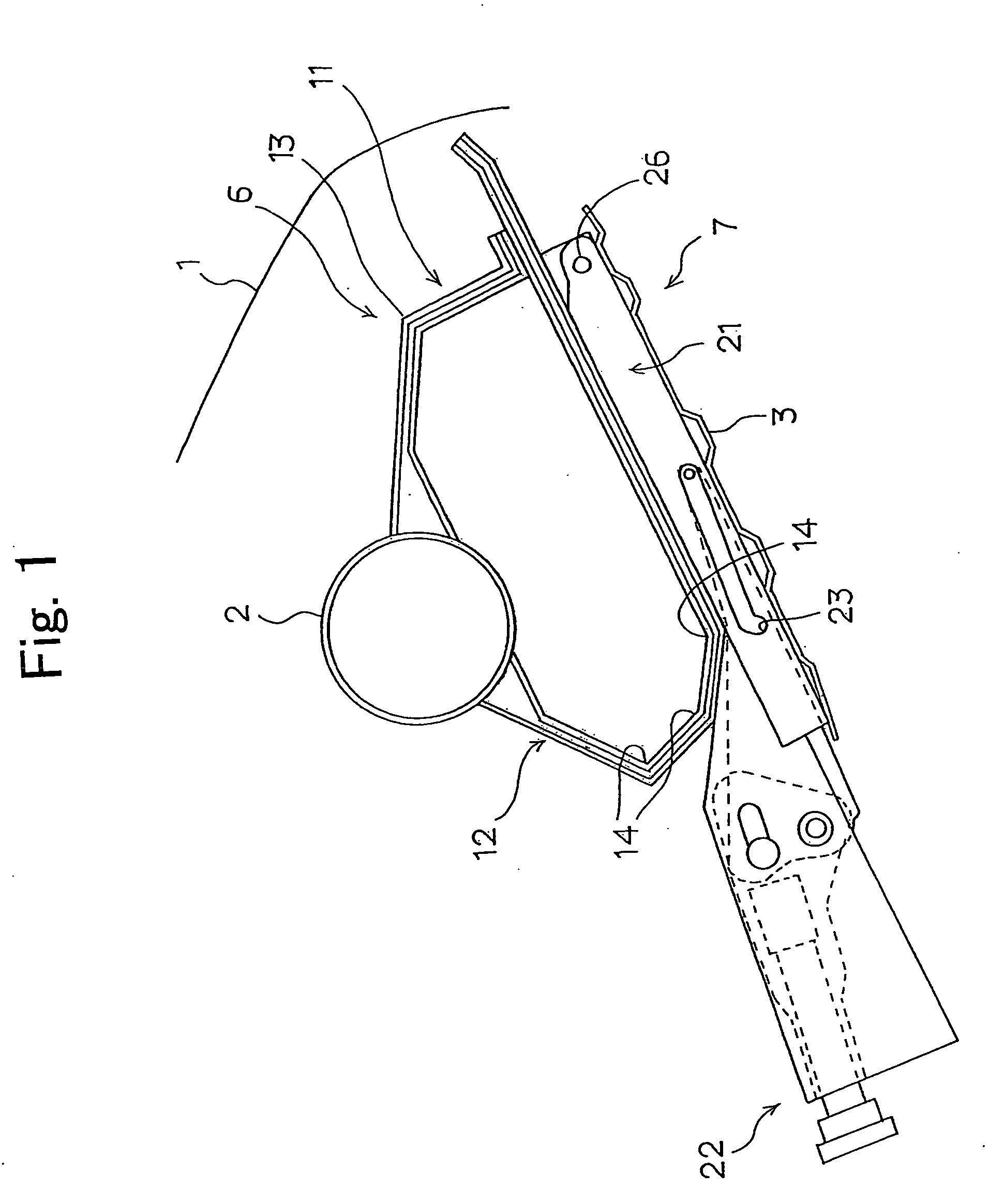 Knee bolster structure