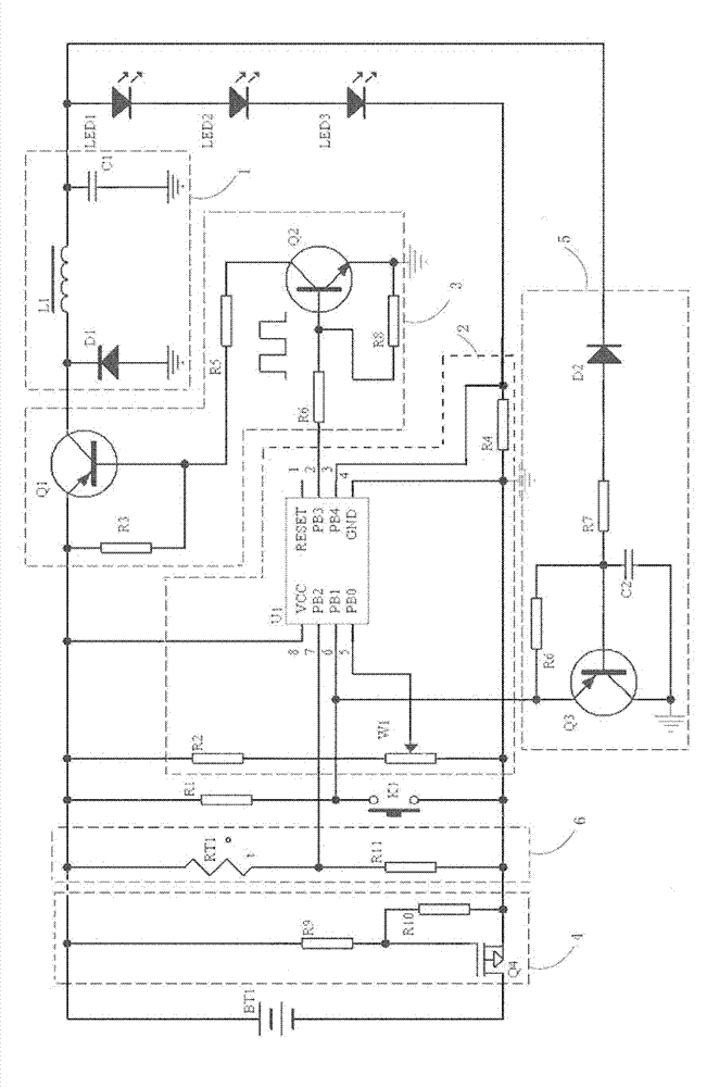 LED light-dimming driving circuit