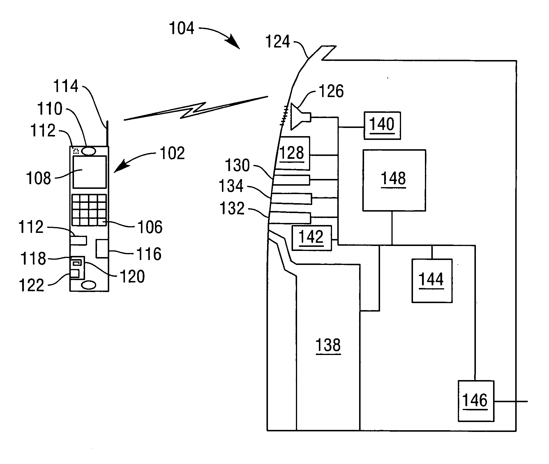 Wireless self-service terminal audio lead through