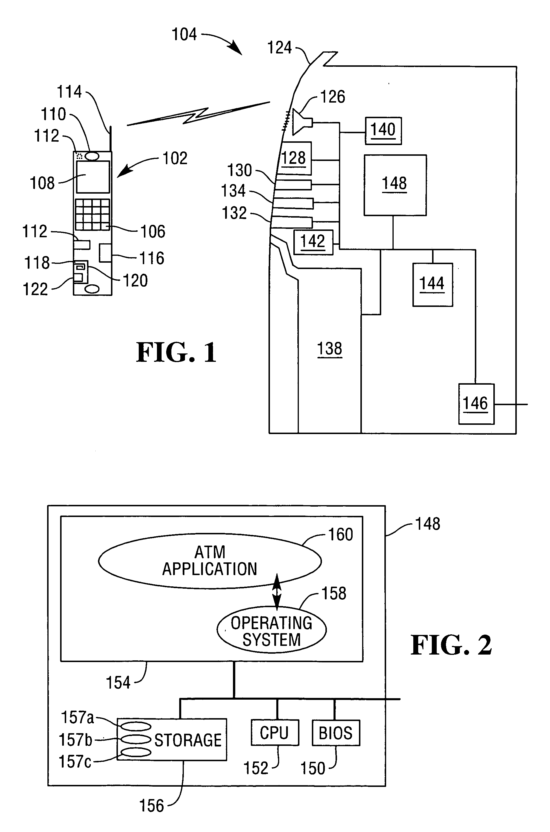 Wireless self-service terminal audio lead through