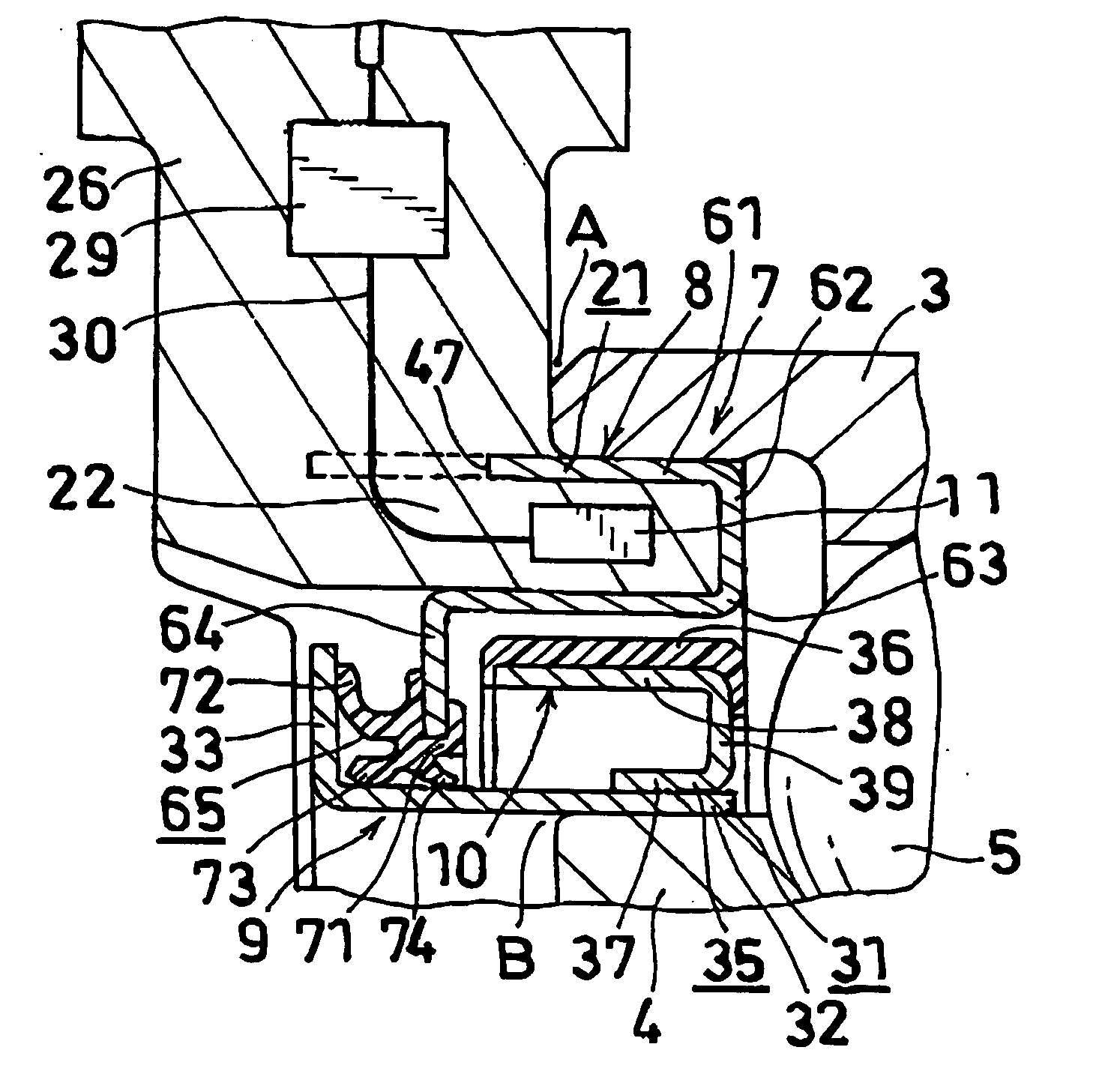 Seal device with sensor and rolling bearing device using the same