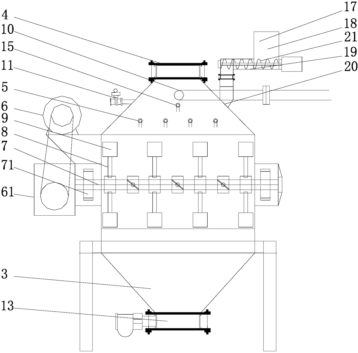 Horizontal vacuum spraying machine