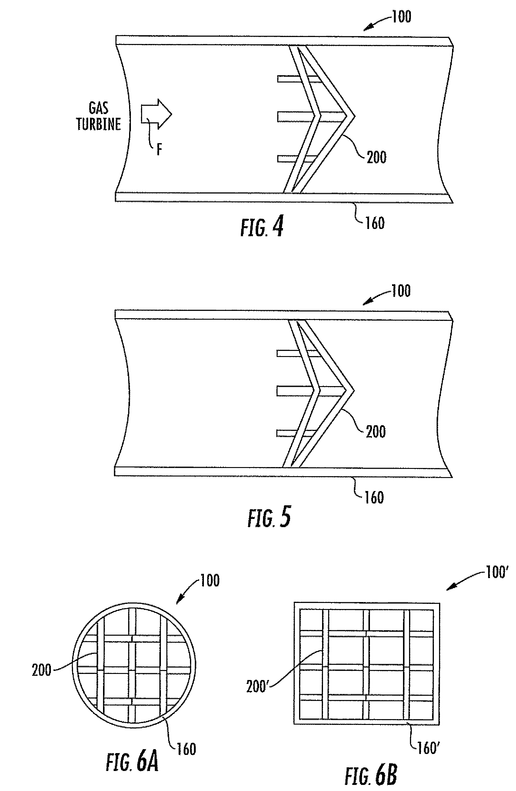 Gas turbine exhaust sound suppressor and associated methods