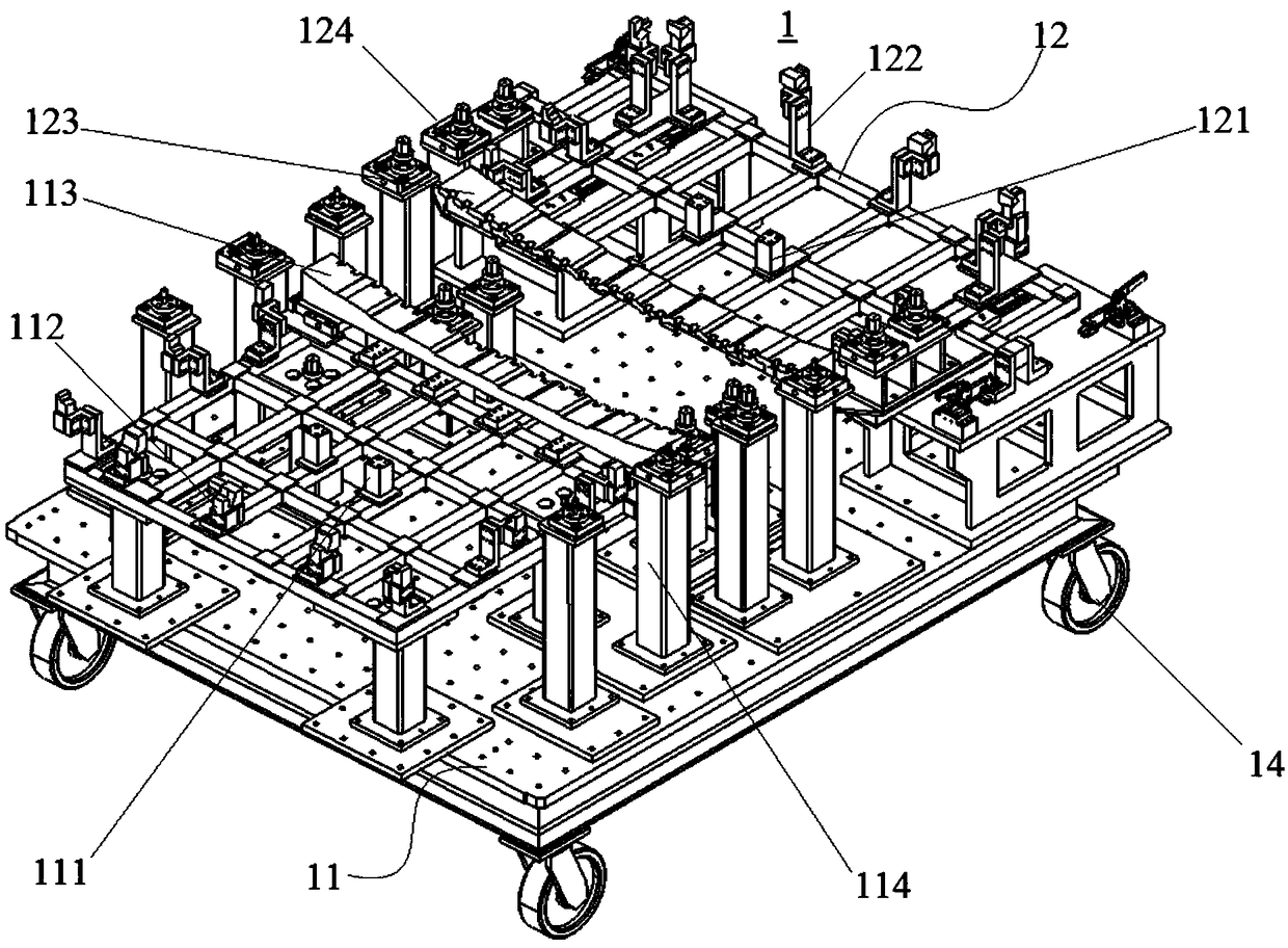 Clamp mechanism for cutting and splicing car body pieces