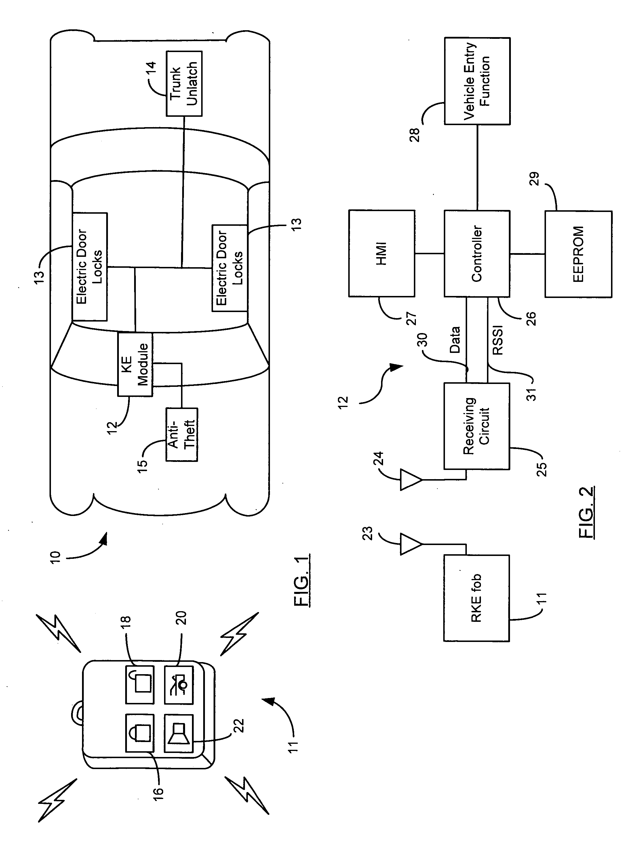 Selectable range remote entry system