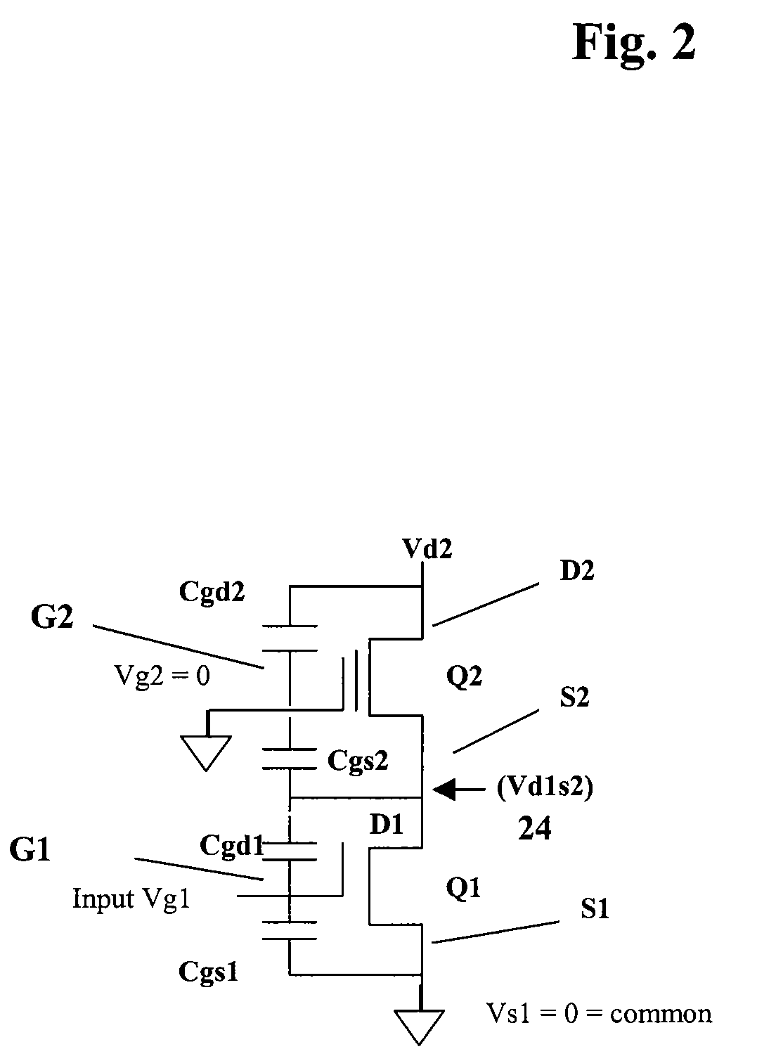 Merged gate cascode transistor