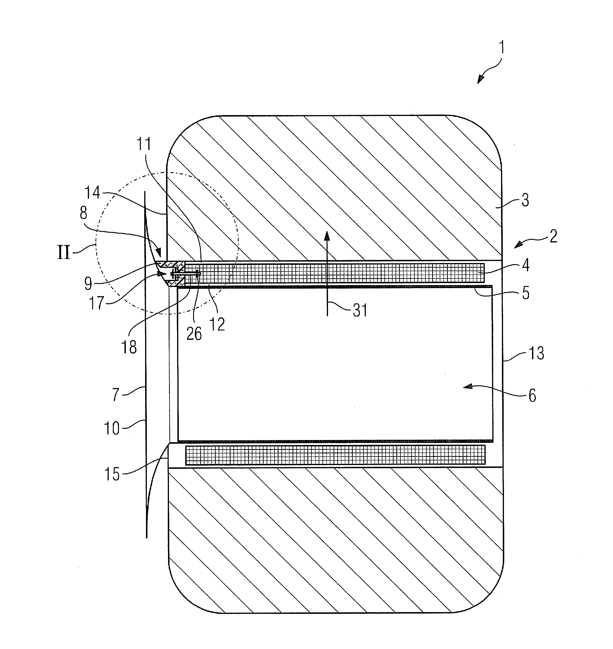 Magnetic resonance apparatus comprising a fastening element for attaching a noise-insulating element and a method for attaching a noise-insulating element