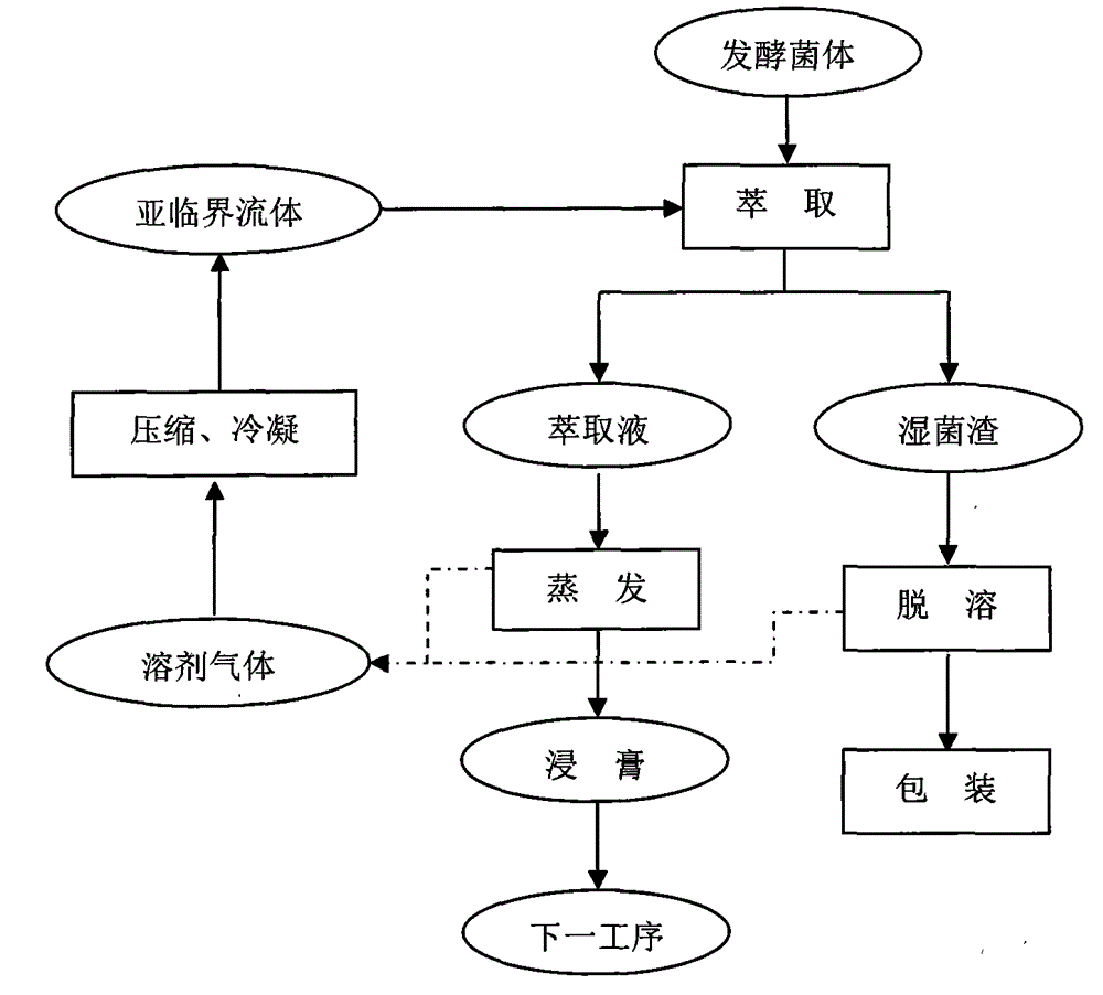 Method for extracting coenzyme Q10 from fermentation mycelia