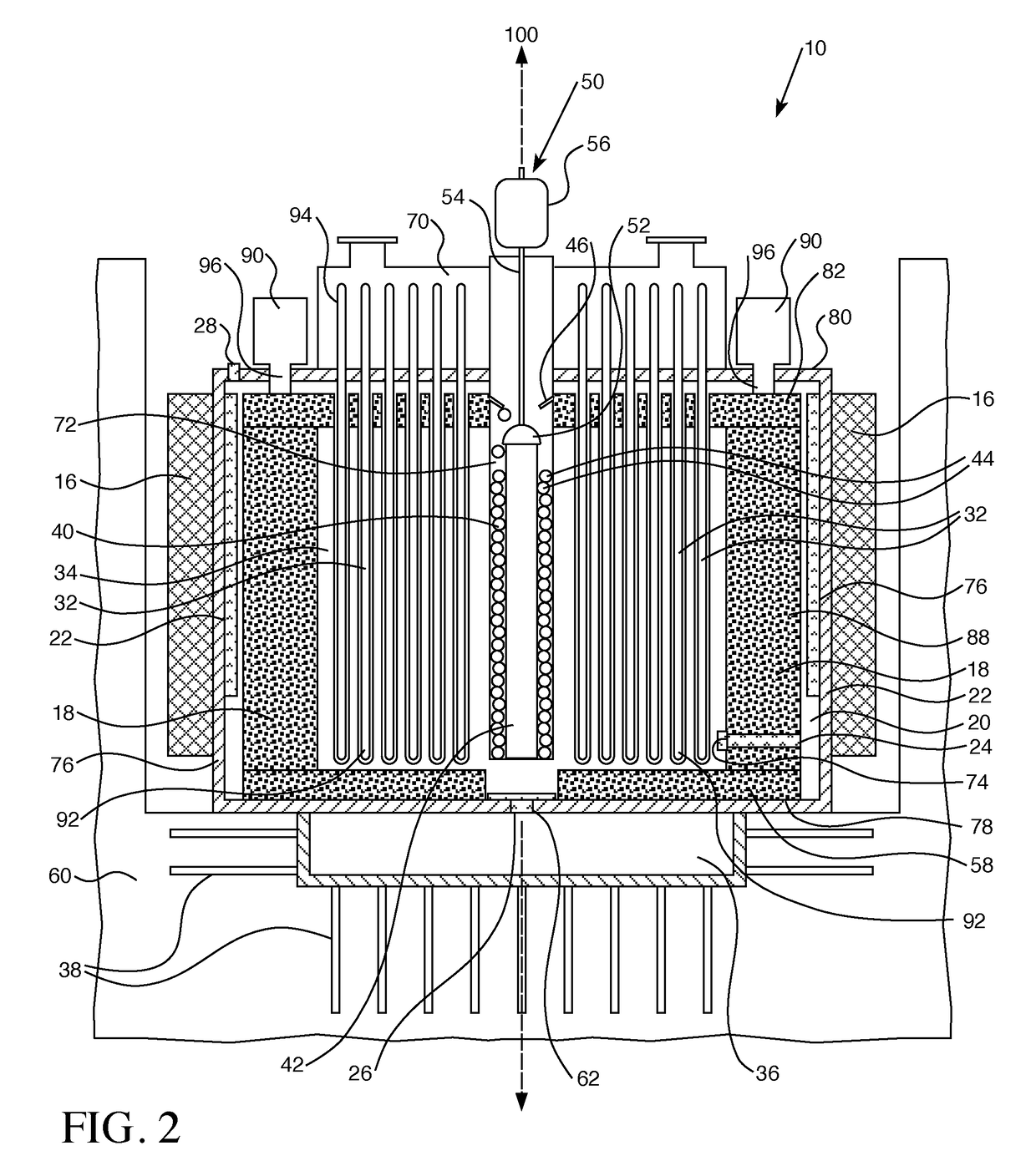 Heat pipe molten salt fast reactor with stagnant liquid core