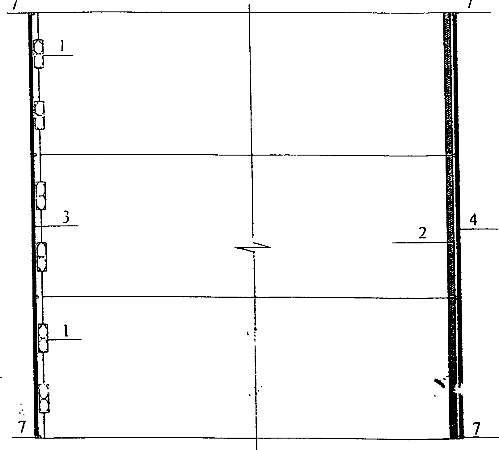 Natural ventilating and mechanical ventilating dual-purpose system for continuous-building type greenhouse