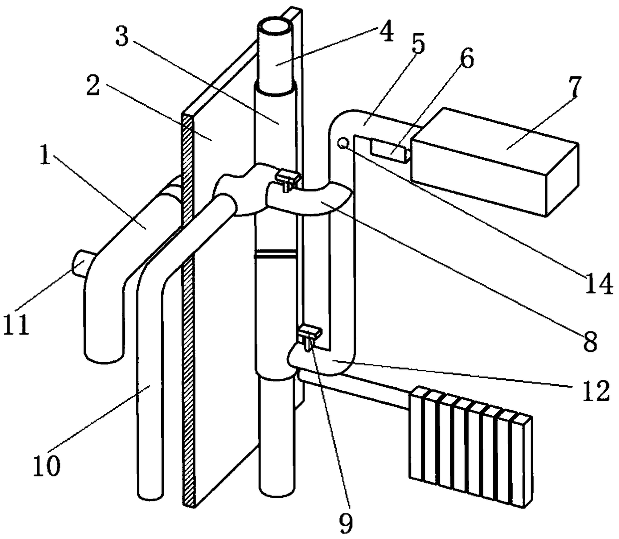 Central ventilation system for cold regions and method thereof