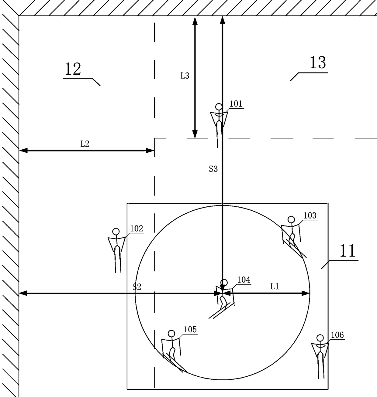 Skiing dead zone display system based on AR and control method thereof