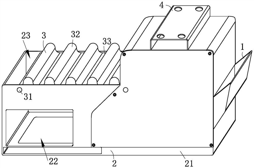 Cosmetic film coating machine with guide pressure relief assembly