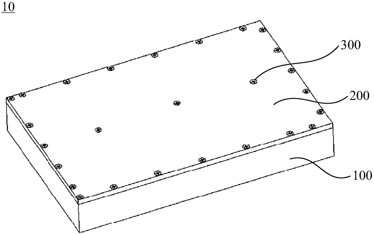 Radial frequency module, shell structure of radio frequency module and thread self-locking structure