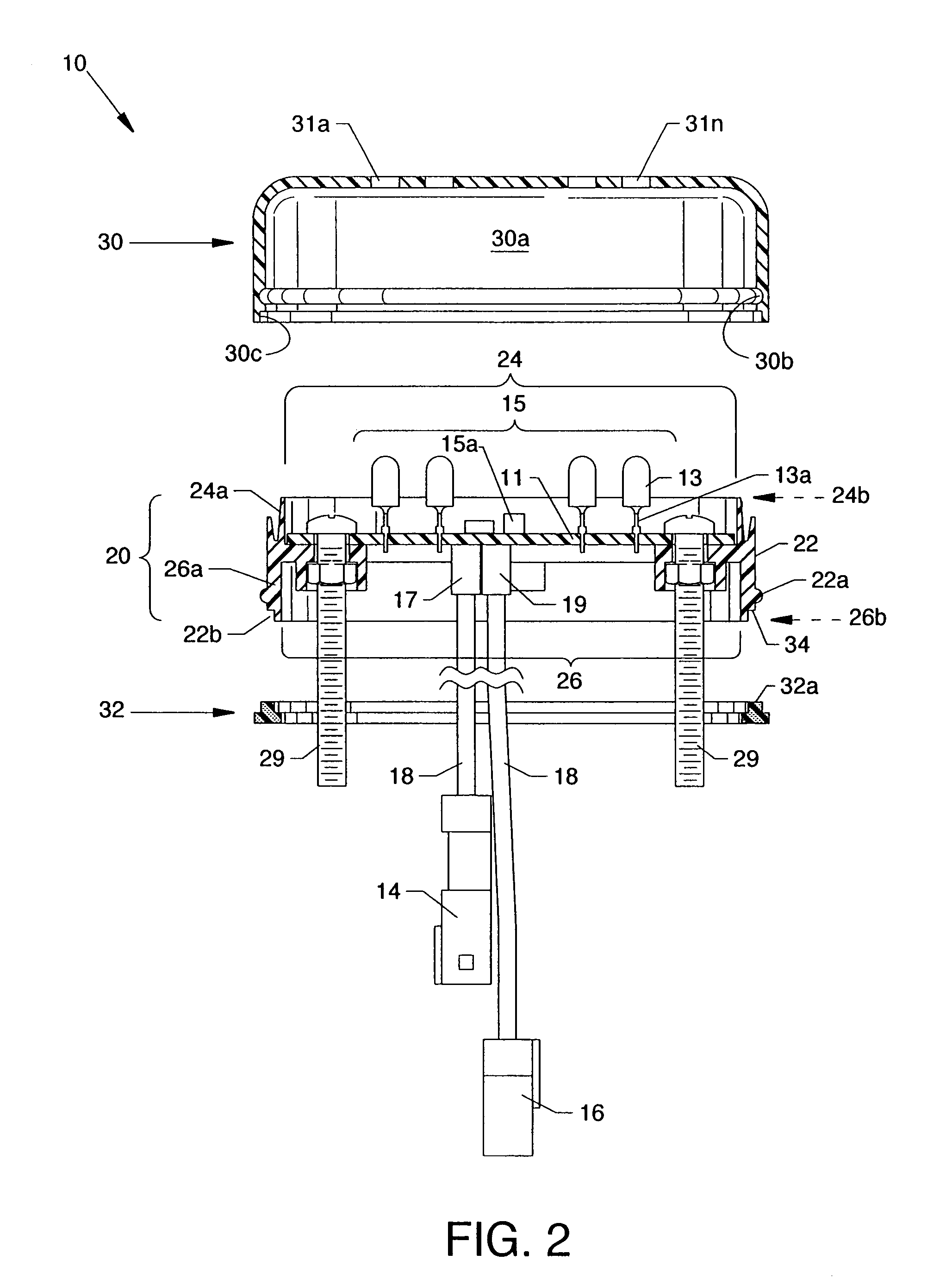 Flexible pixel element fabrication and sealing method