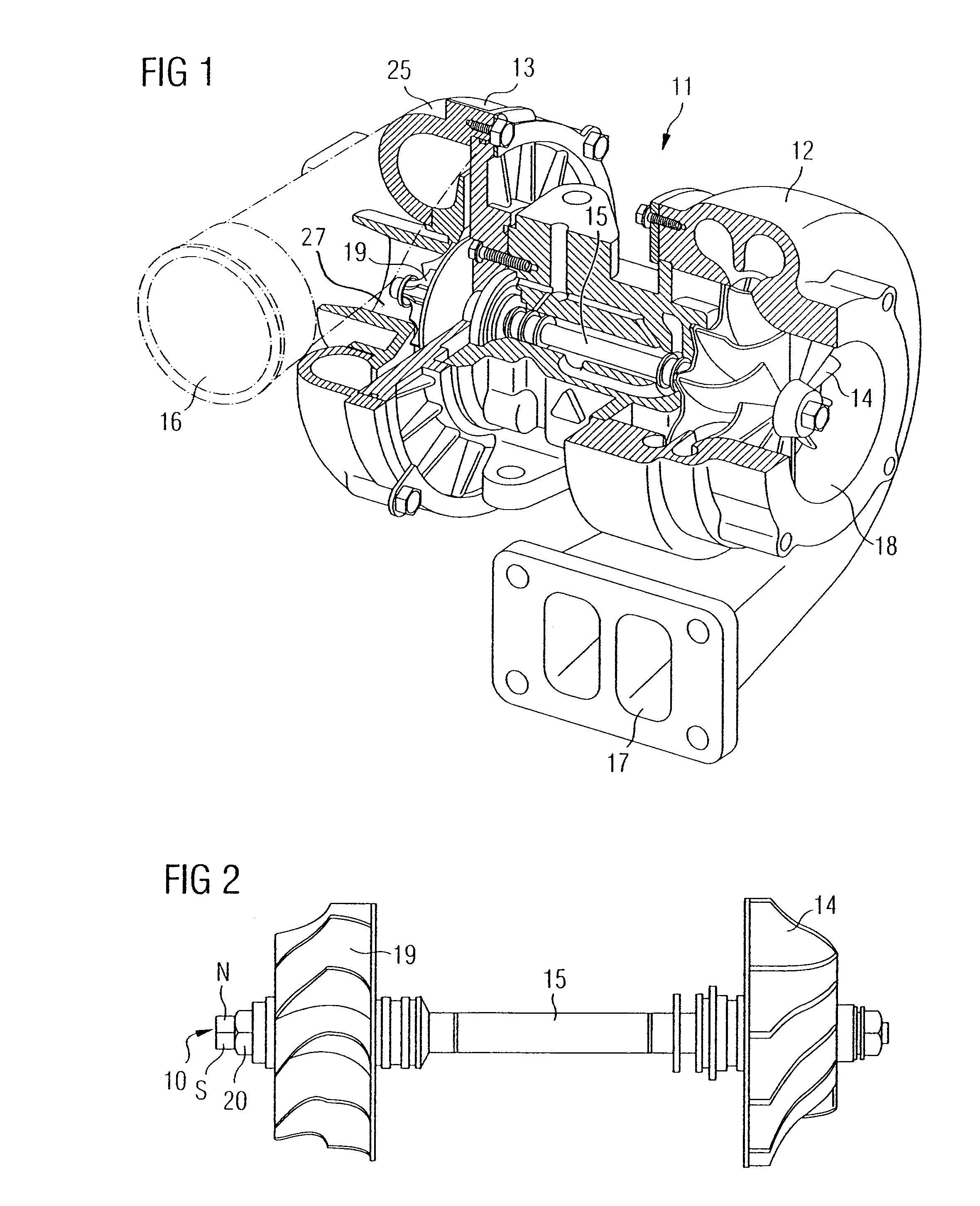 Sensor for measuring the rotational speed of a turboshaft