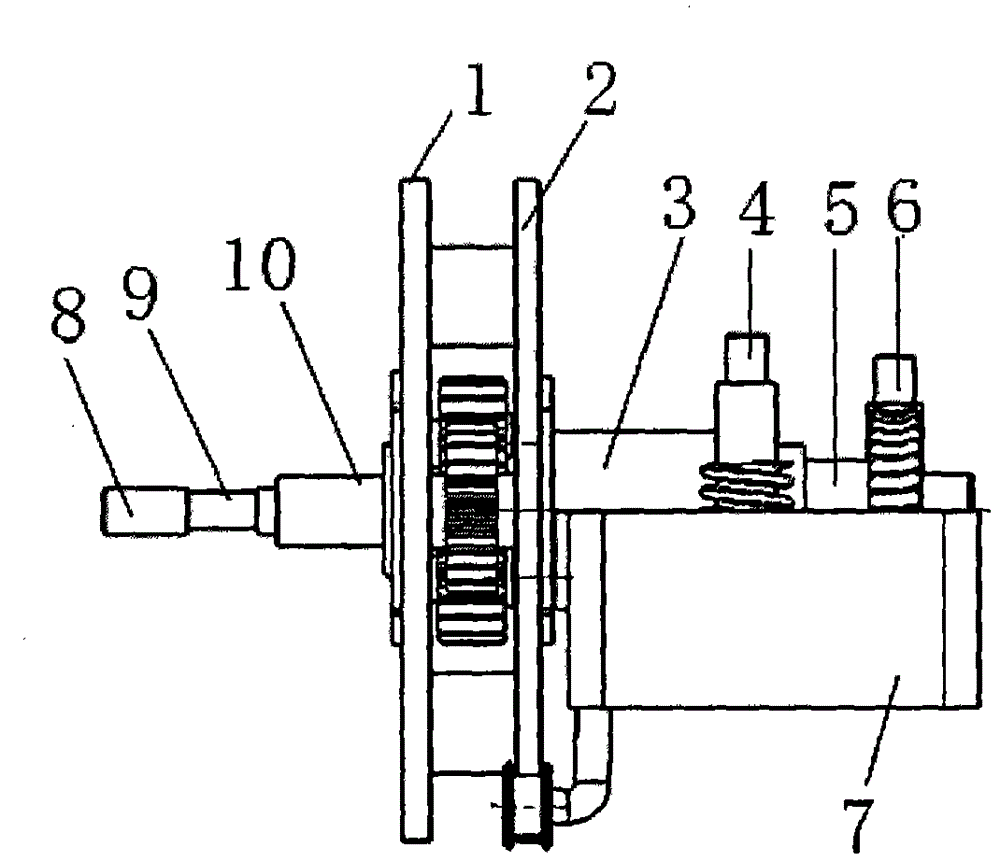 Center-distance-adjustable threaded connection piece detachment device